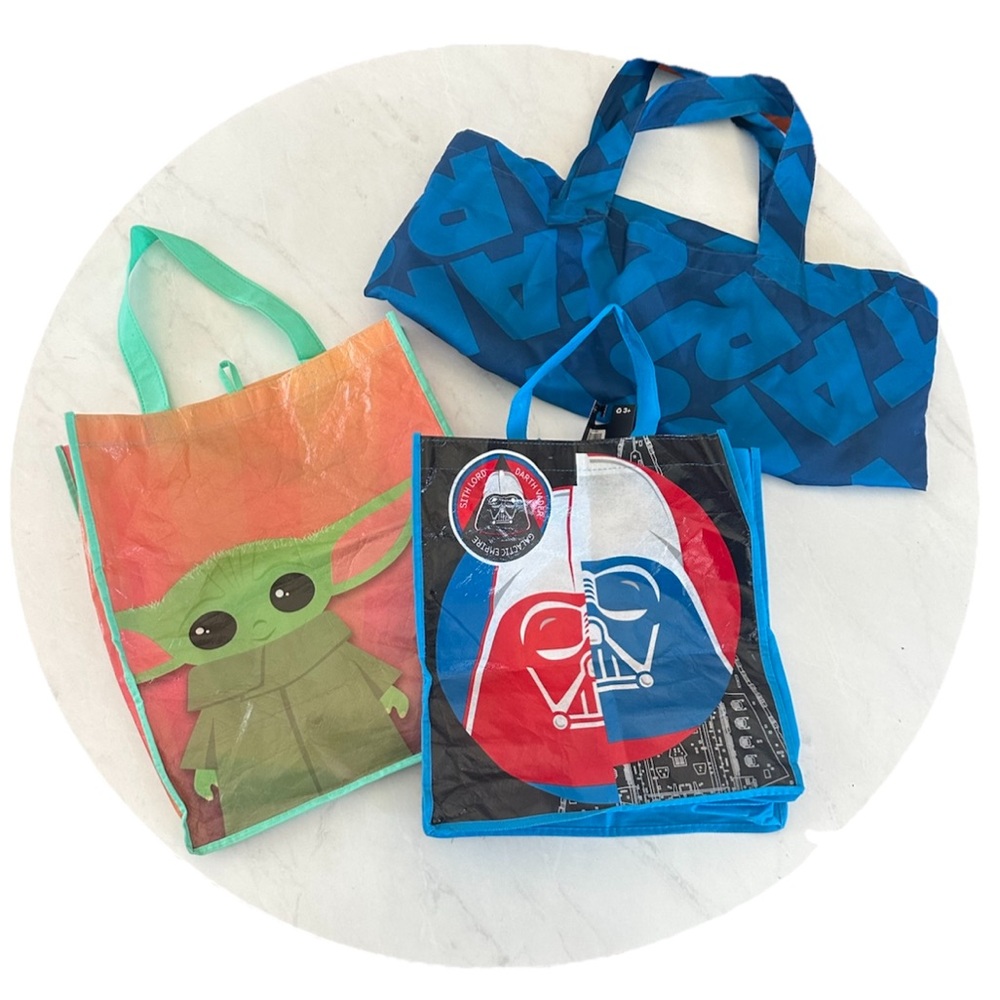Star Wars Lot 3 Reusable Shopping Bag Tote